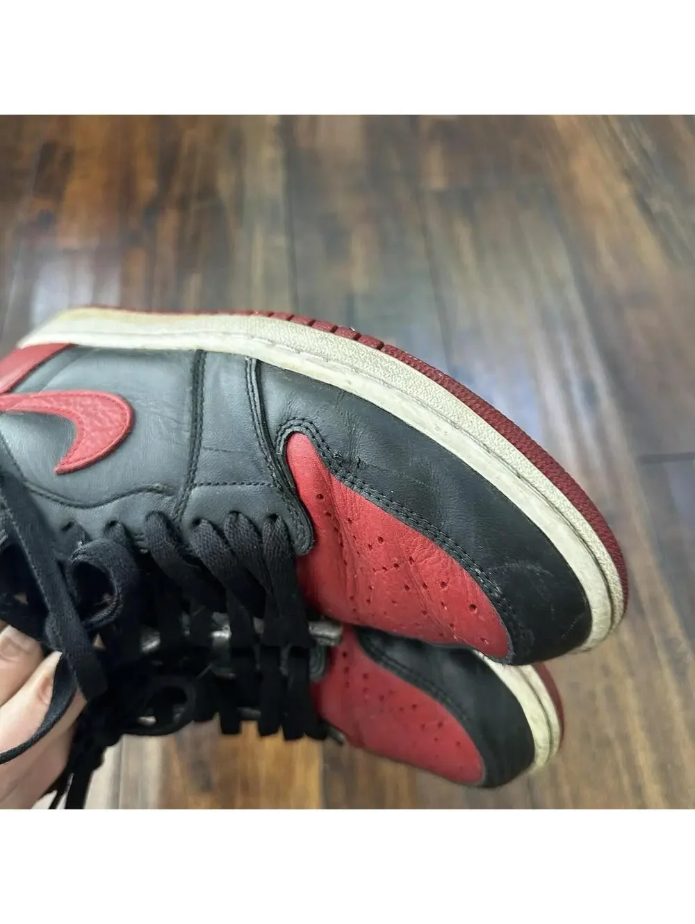 Size 8 - Jordan 1 Retro OG High Banned, Bred 2016 - 555088-001 No Box